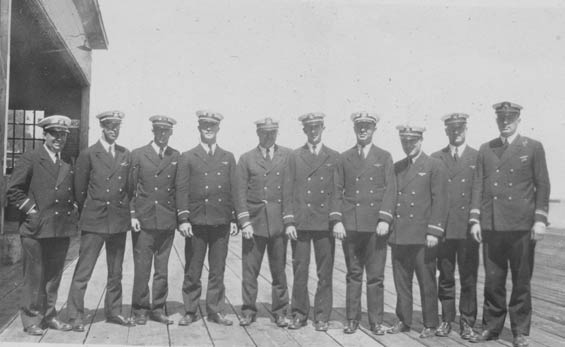 McMullen, 4th From Right, With Nine Unidentified Officers (Source: Barnes) 